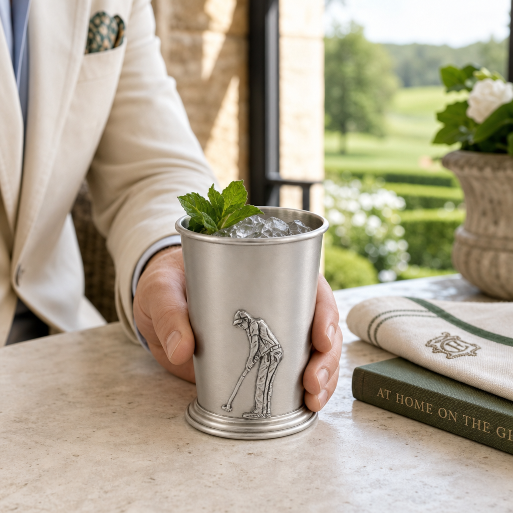 Pewter Golfer Mint Julip Cup 6