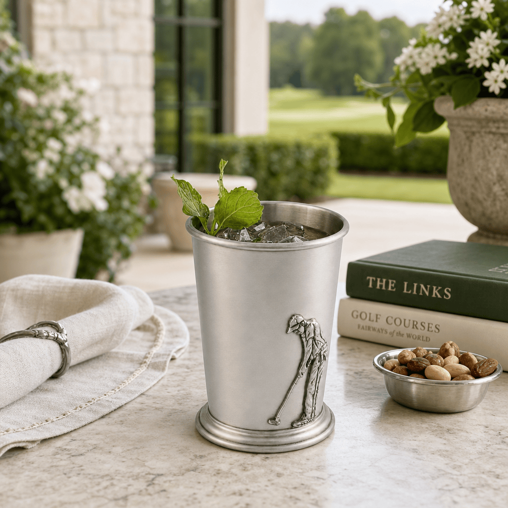 Pewter Golfer Mint Julip Cup 7