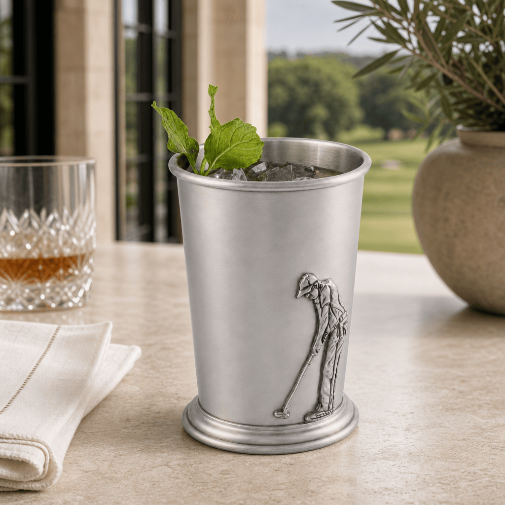 Pewter Golfer Mint Julip Cup 3