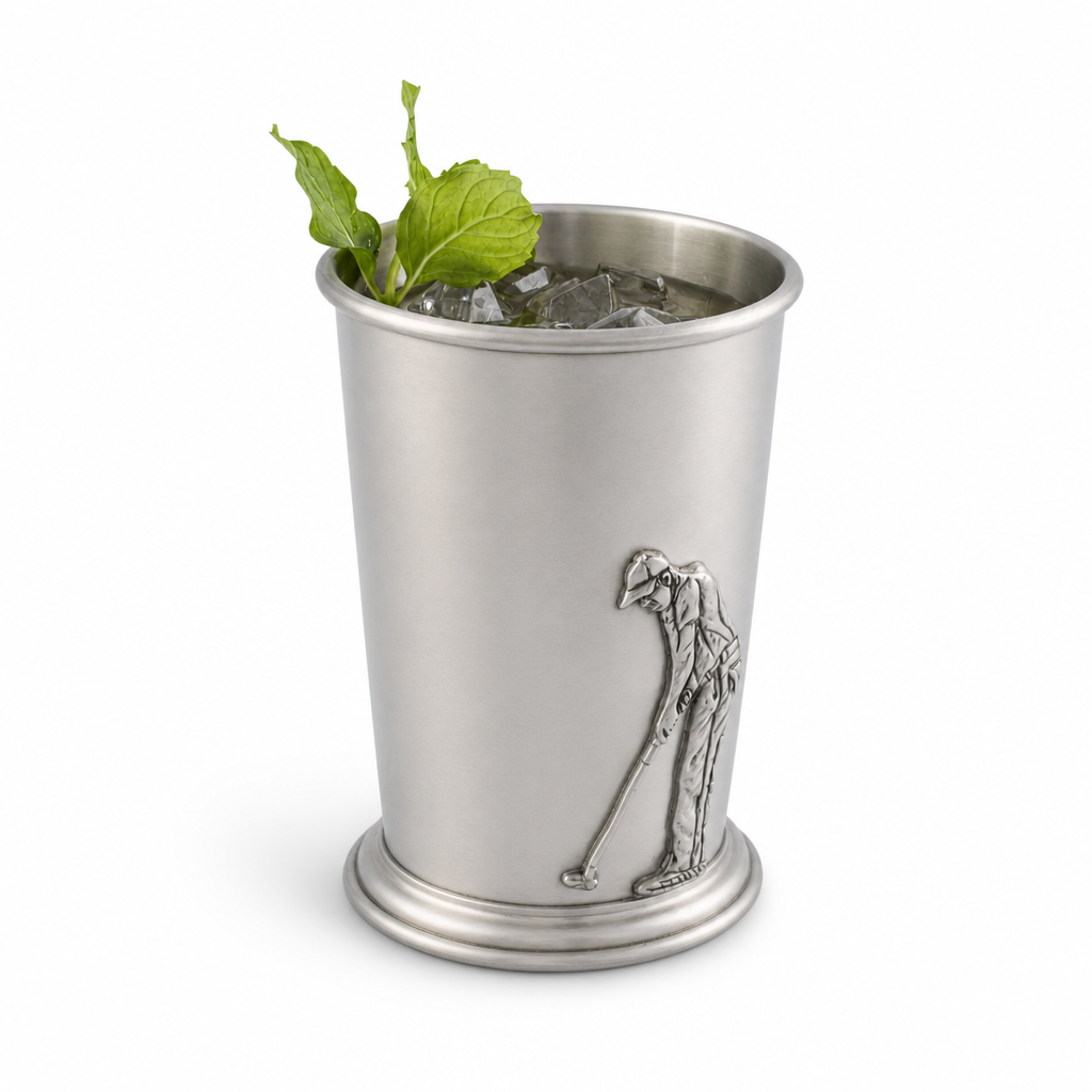 Pewter Golfer Mint Julip Cup 11