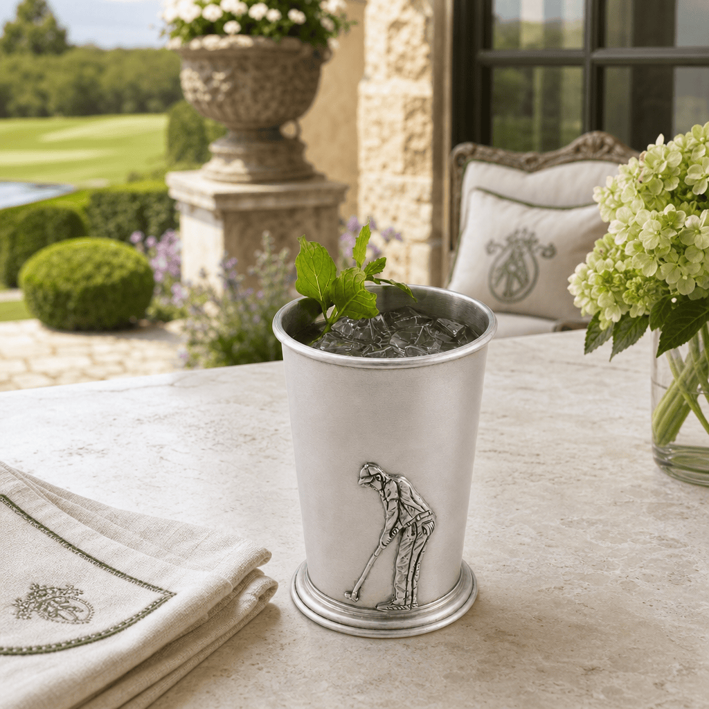 Pewter Golfer Mint Julip Cup 8