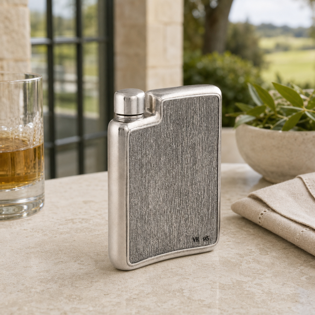 Golfer Pewter Flask 4