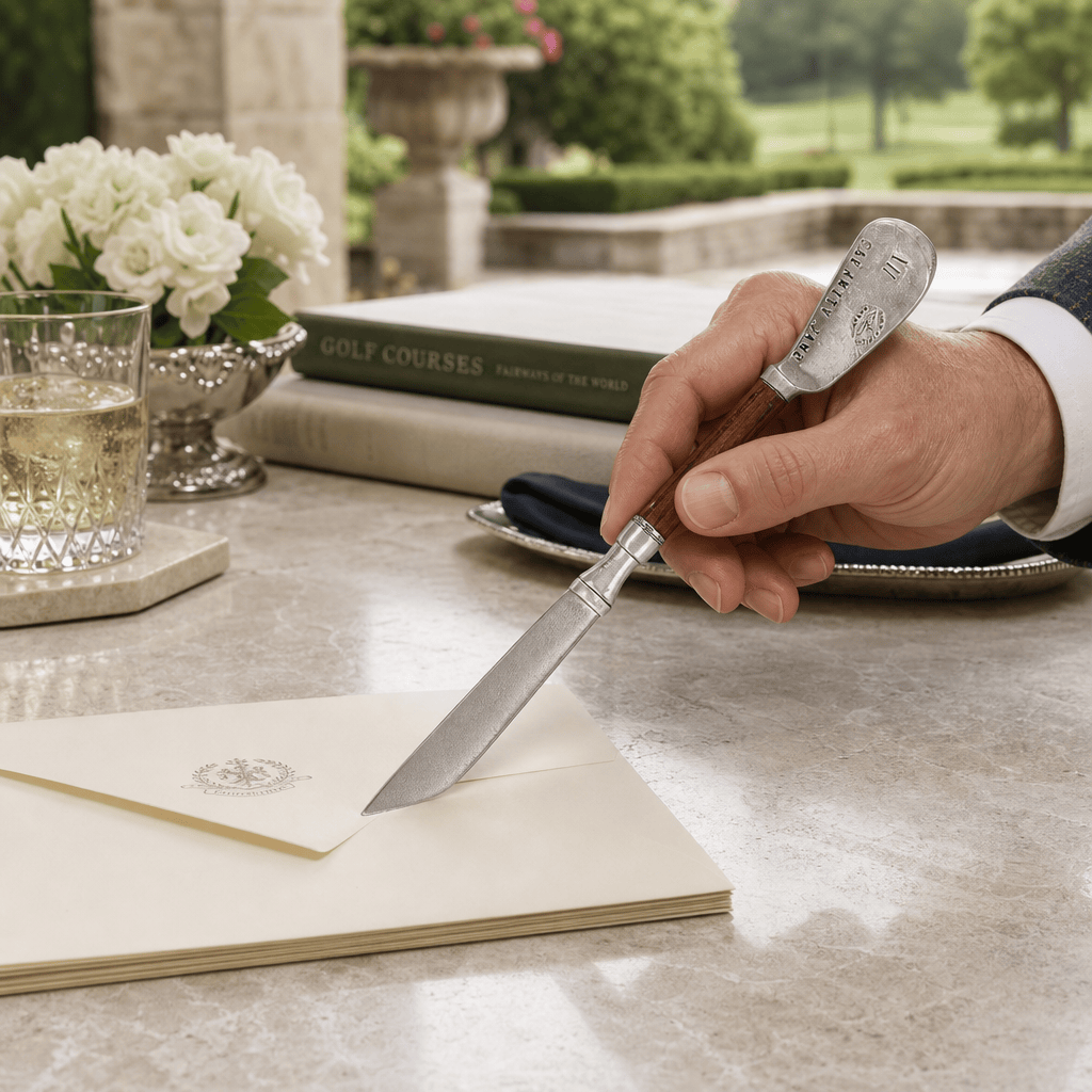 Golf Club Pewter Letter Opener 6