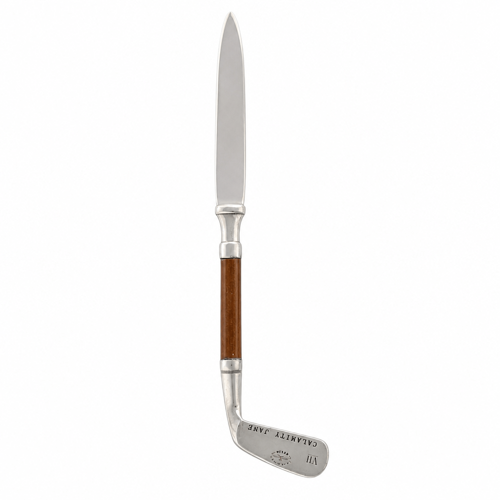 Golf Club Pewter Letter Opener 10