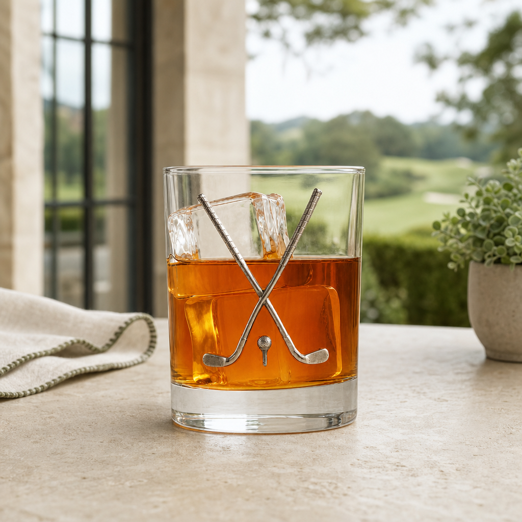 Golf Club Double Old Fashioned Glass 2