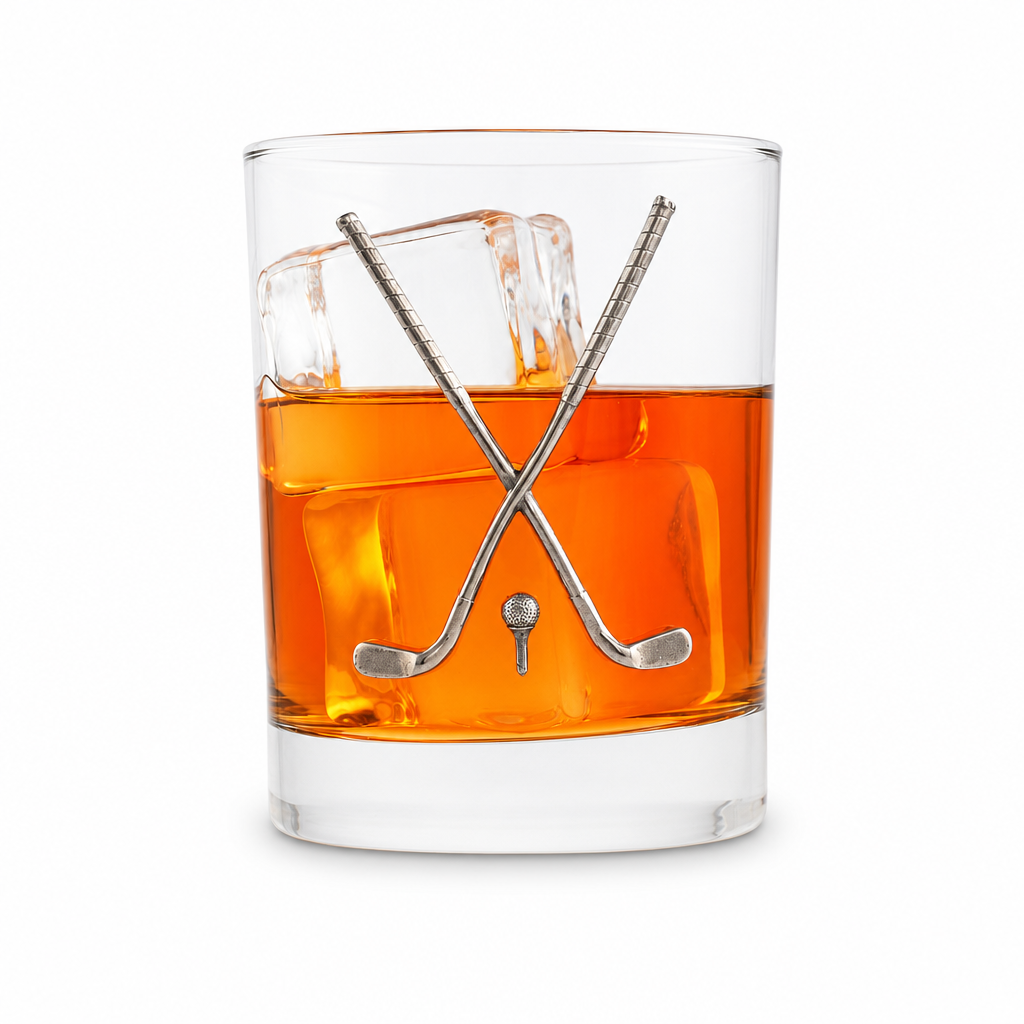 Golf Club Double Old Fashioned Glass 1