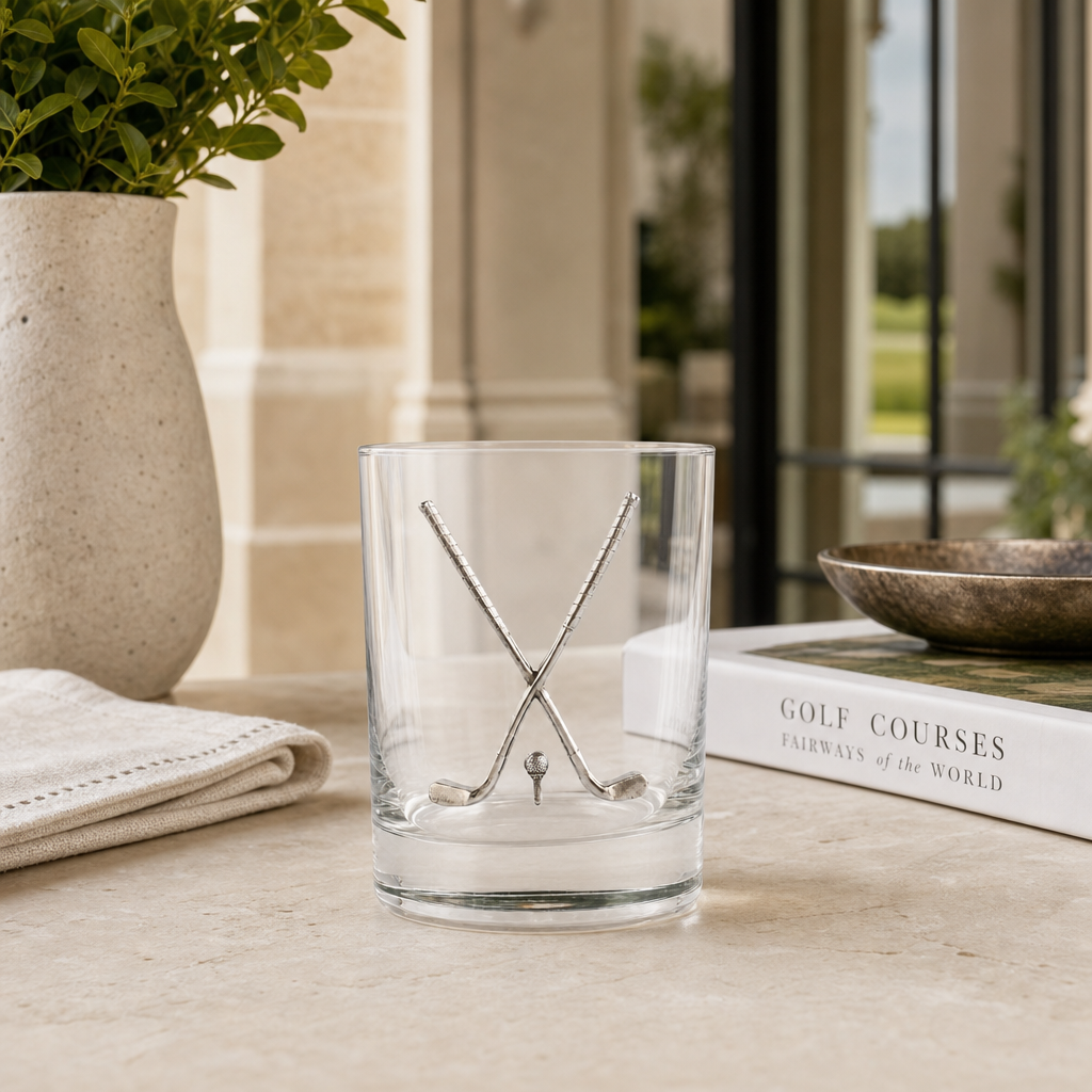 Golf Club Double Old Fashioned Glass 4