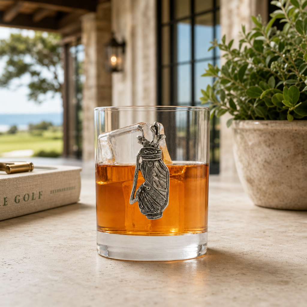 Golf Bag Double Old Fashioned Glass 2