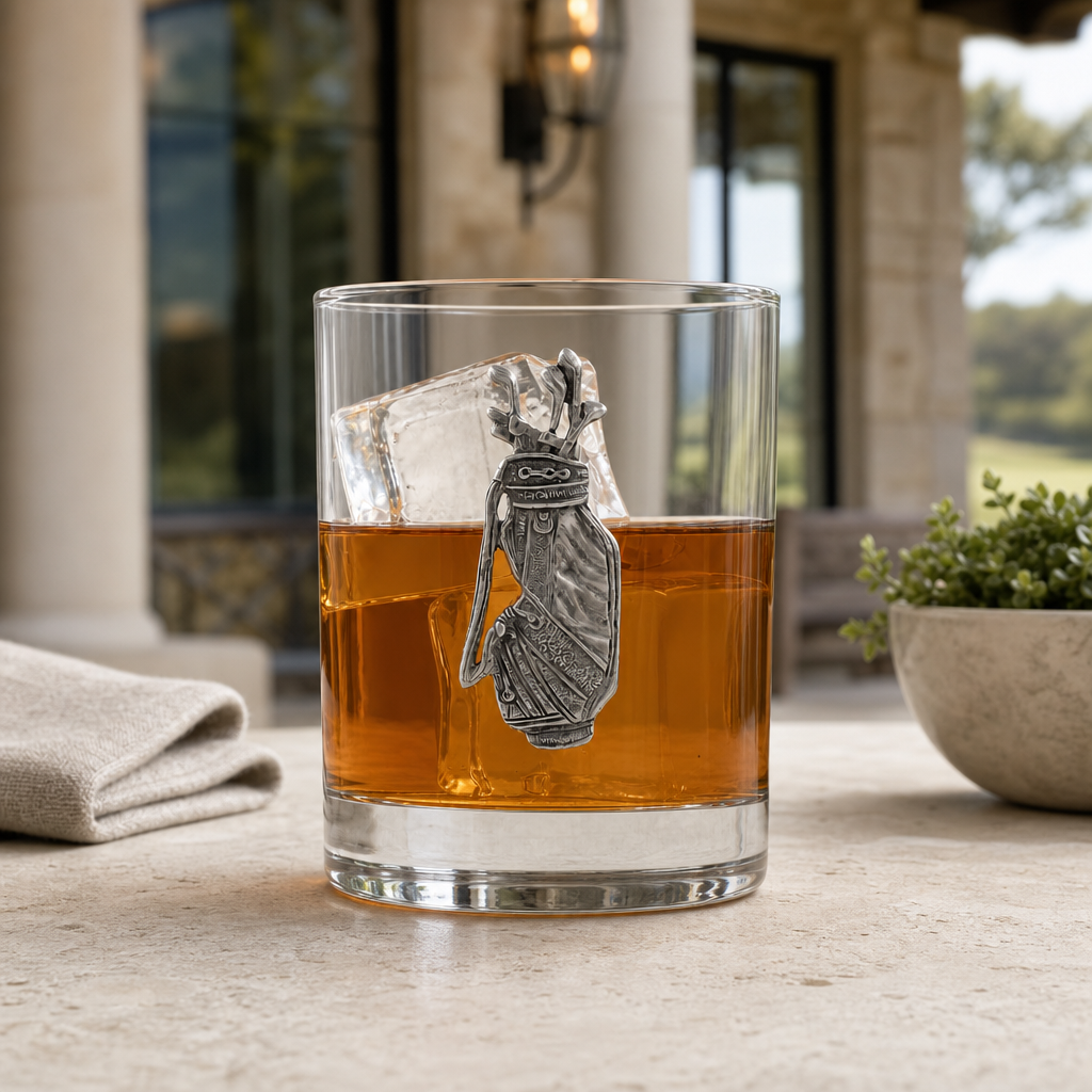 Golf Bag Double Old Fashioned Glass 2