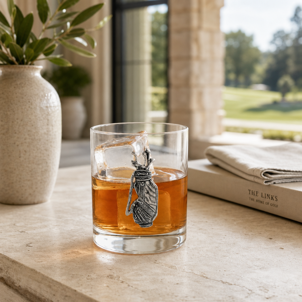 Golf Bag Double Old Fashioned Glass 3