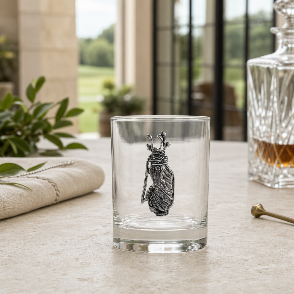 Golf Bag Double Old Fashioned Glass 4