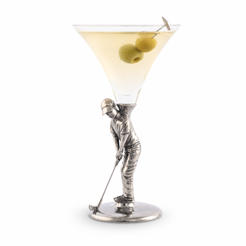 Golfer Cocktail Glass 1