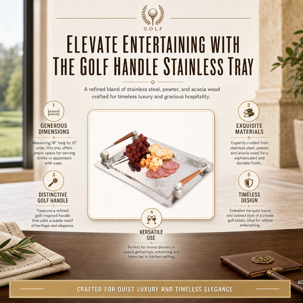 Golf Handle Stainless Tray 11