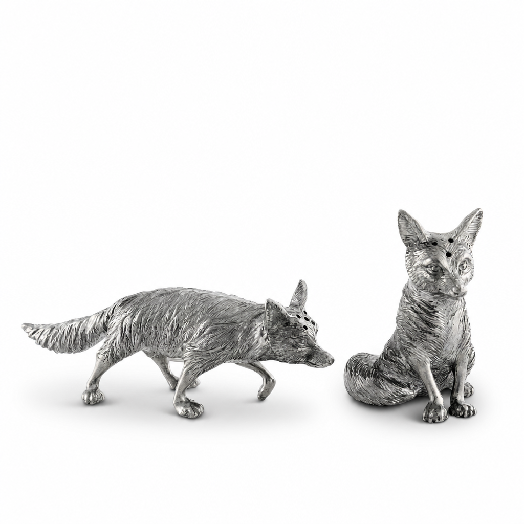 Pewter Foxes Salt & Pepper Set 1