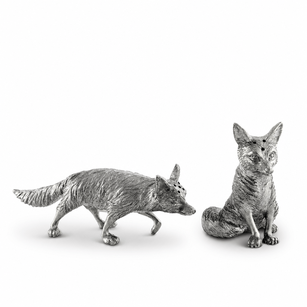 Pewter Foxes Salt & Pepper Set 1