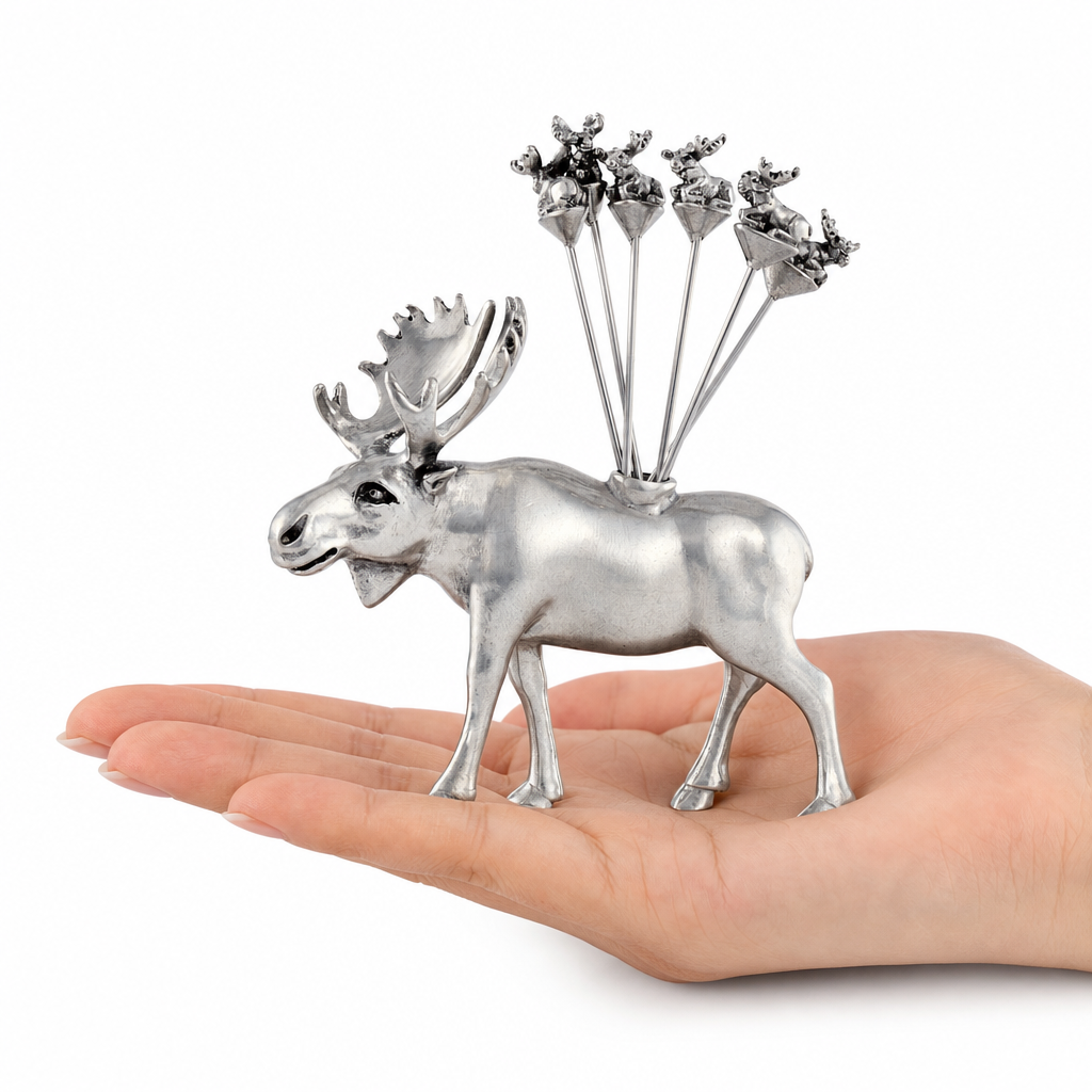Moose Cheese Pick Set 8