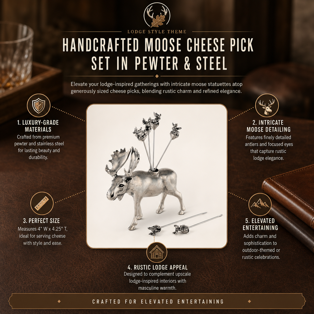 Moose Cheese Pick Set 9