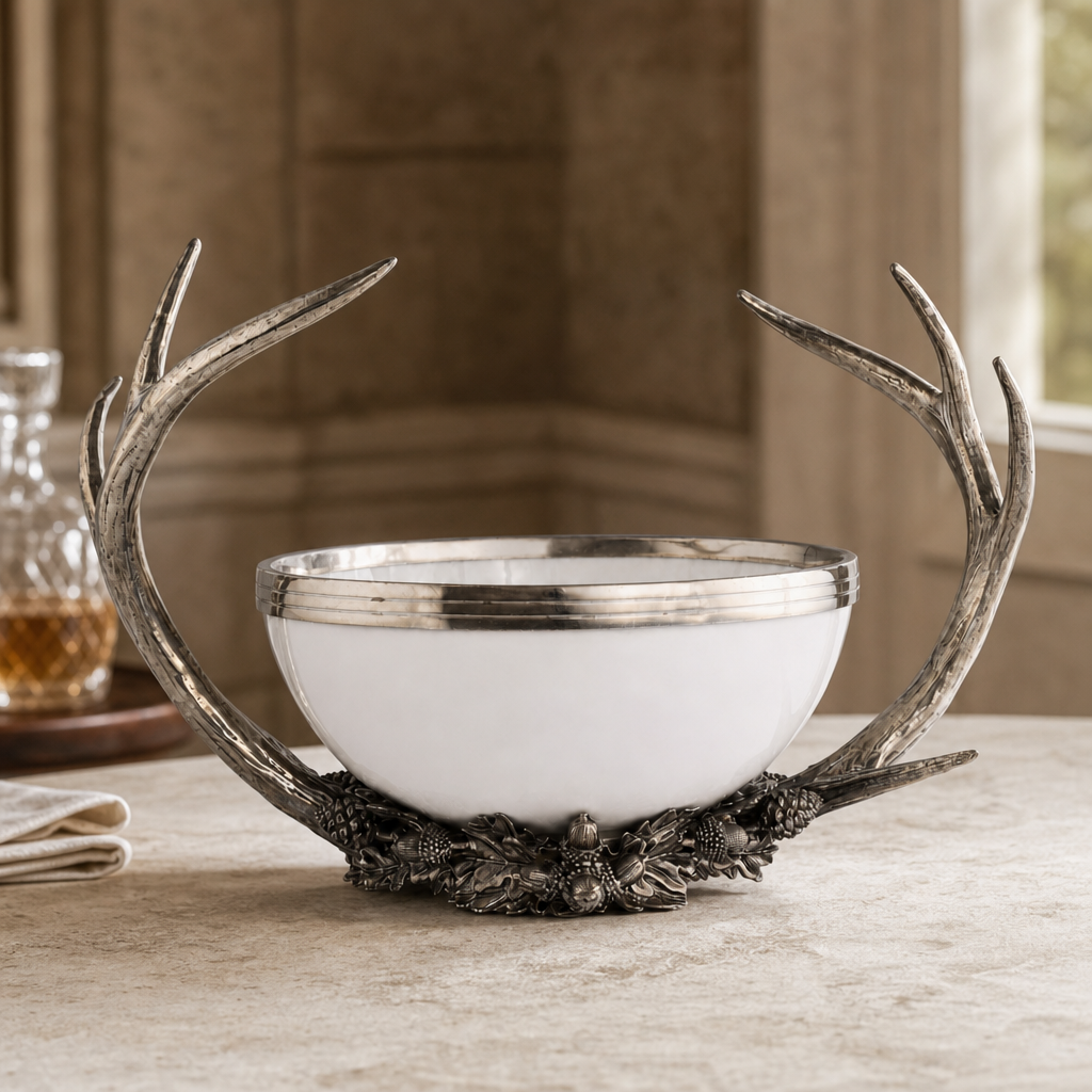 Pewter Antler Bowl 4
