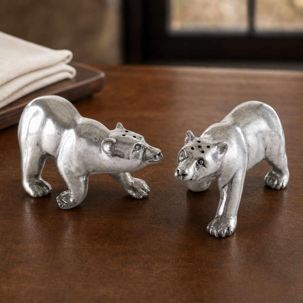 Pewter Polar Bear Salt & Pepper Shaker 3