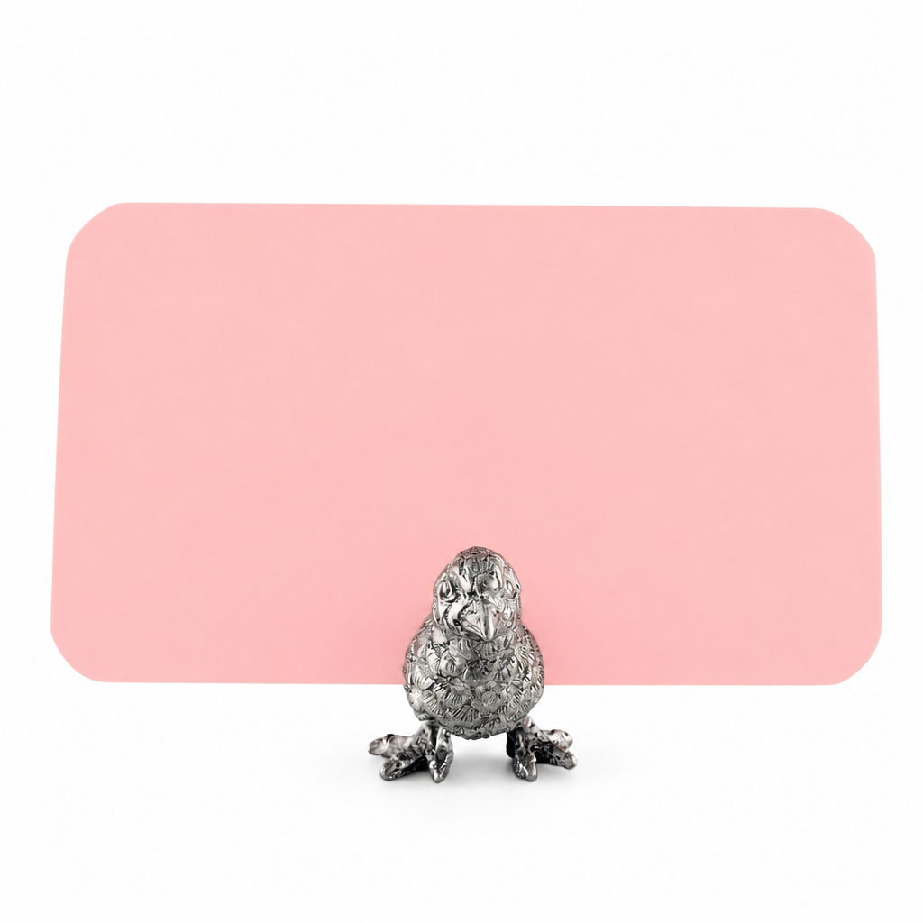 Pewter Song Bird Place Card Holder 1