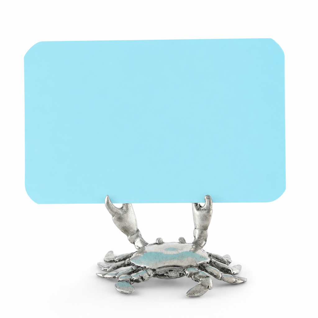 Pewter Crab Place Card Holder 1