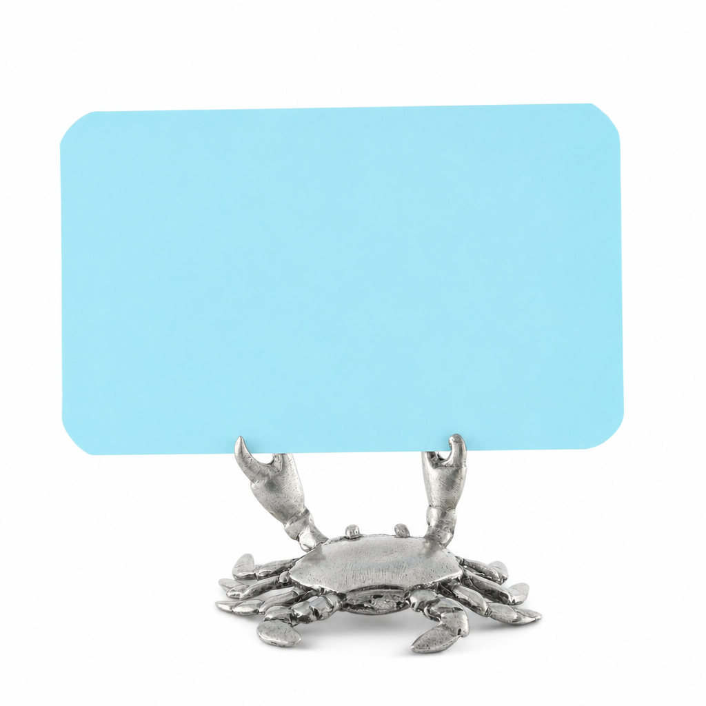 Pewter Crab Place Card Holder 1