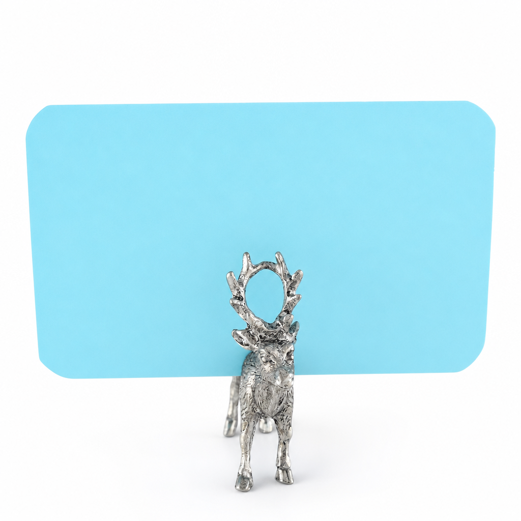 Pewter Deer Place Card Holder 1