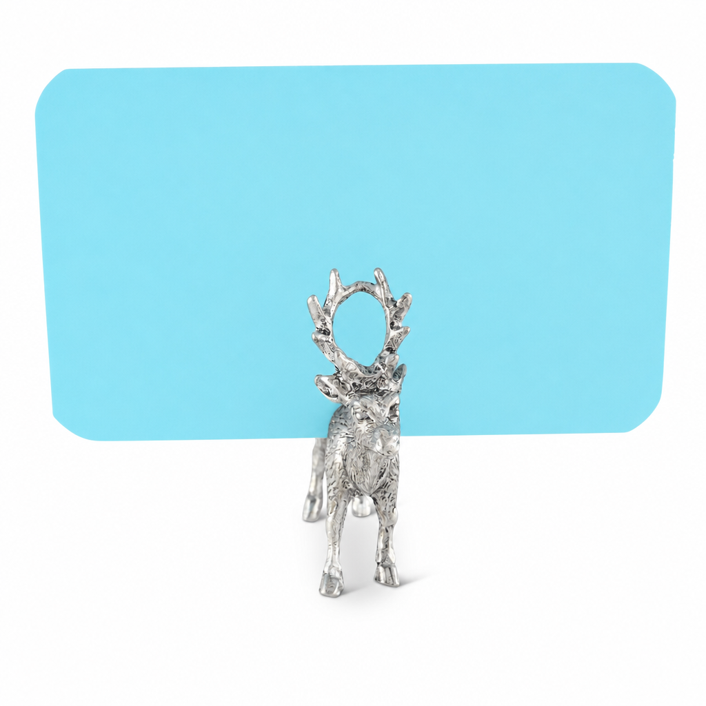 Pewter Deer Place Card Holder 1