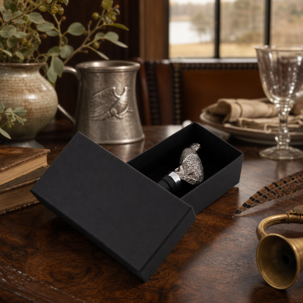 Pewter Pheasant Bottle Stopper 5