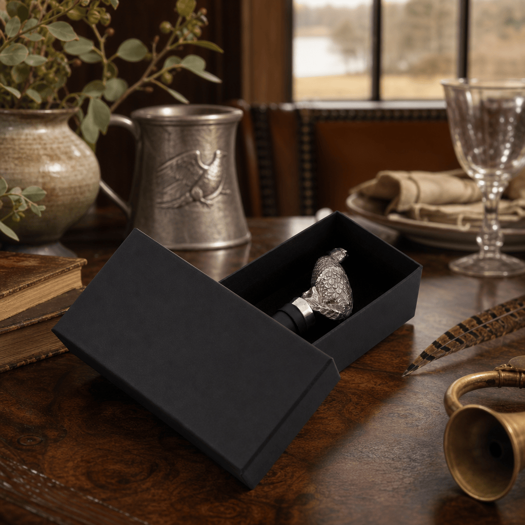Pewter Pheasant Bottle Stopper 5