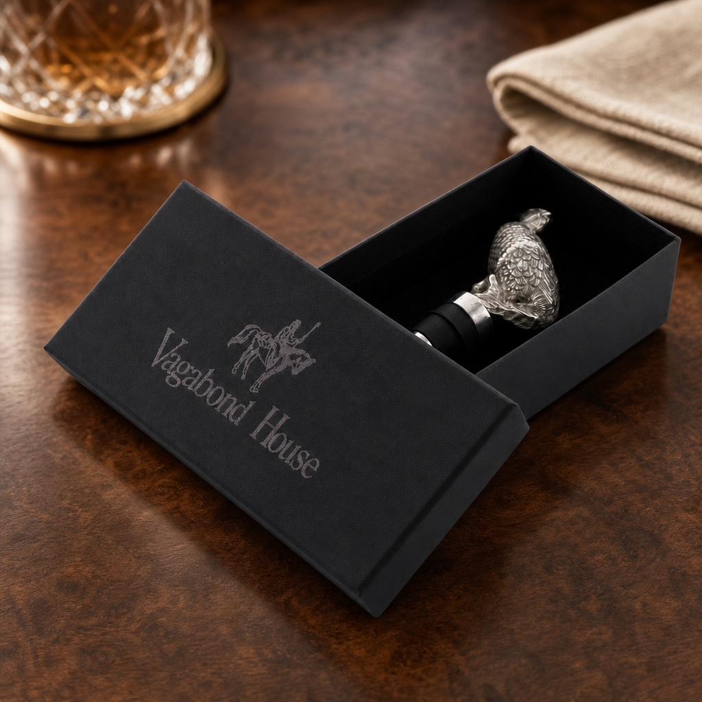Pewter Pheasant Bottle Stopper 3
