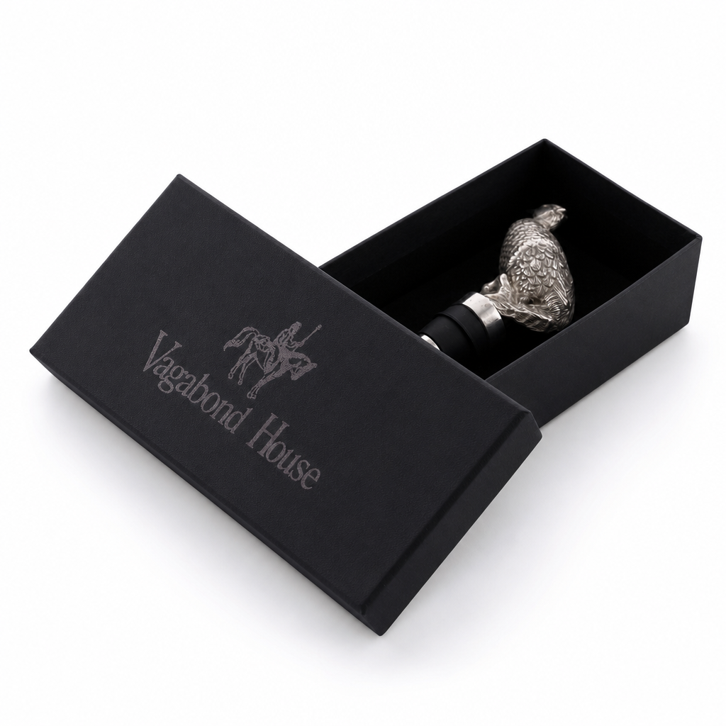 Pewter Pheasant Bottle Stopper 6