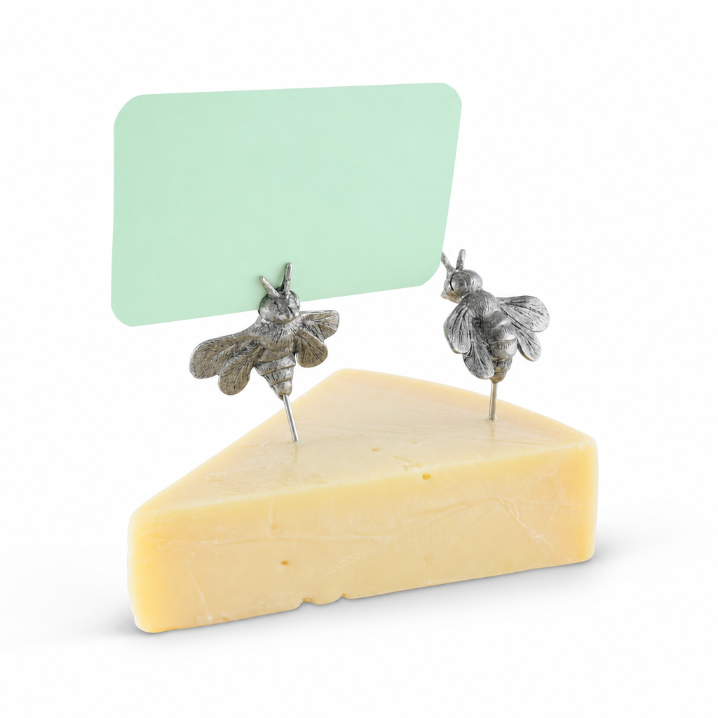 Pewter Honeybee Cheese Marker Set 1