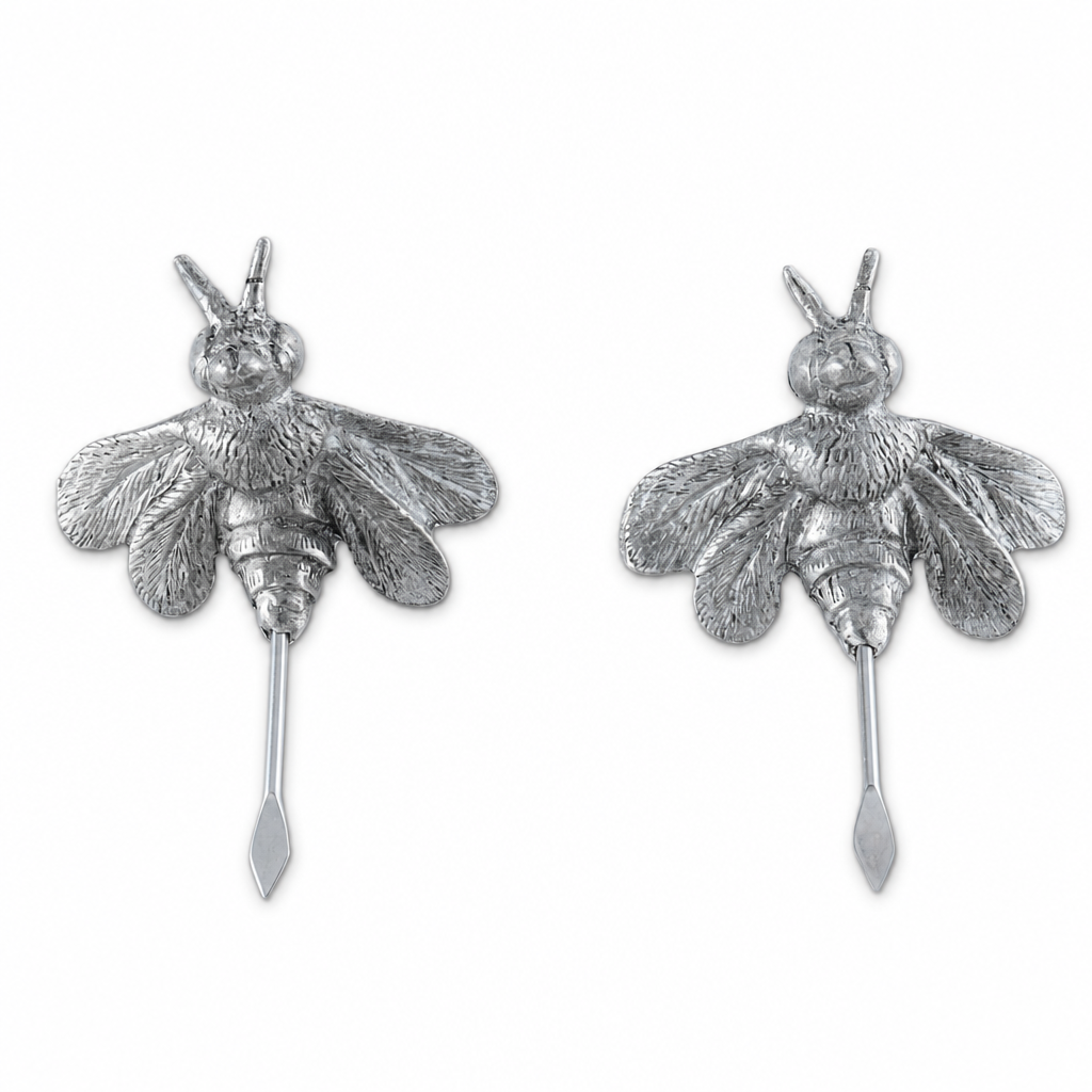 Pewter Honeybee Cheese Marker Set 8