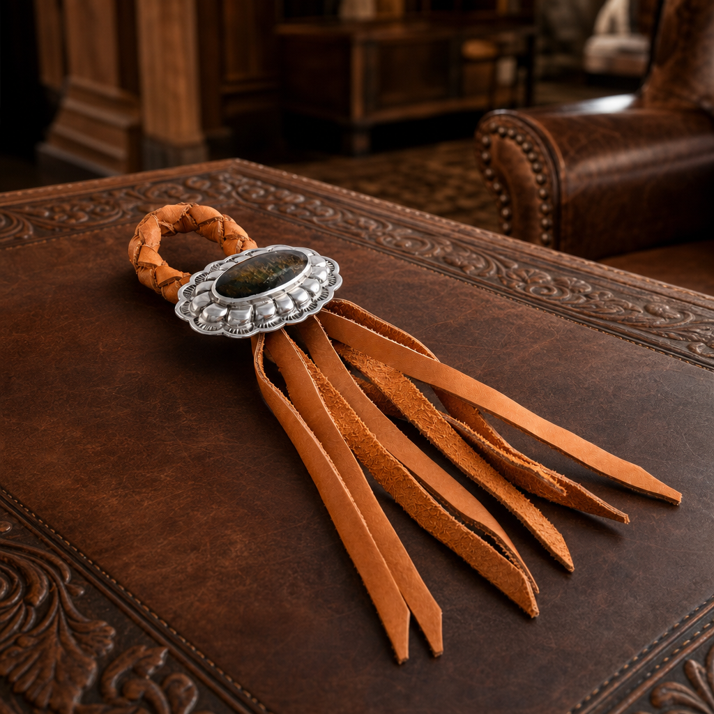 Concho Leather Napkin Ring 3