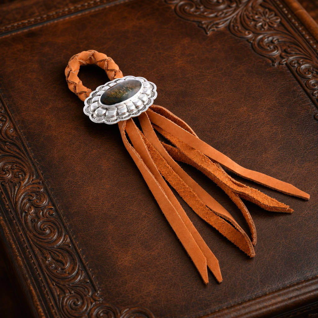Concho Leather Napkin Ring 2