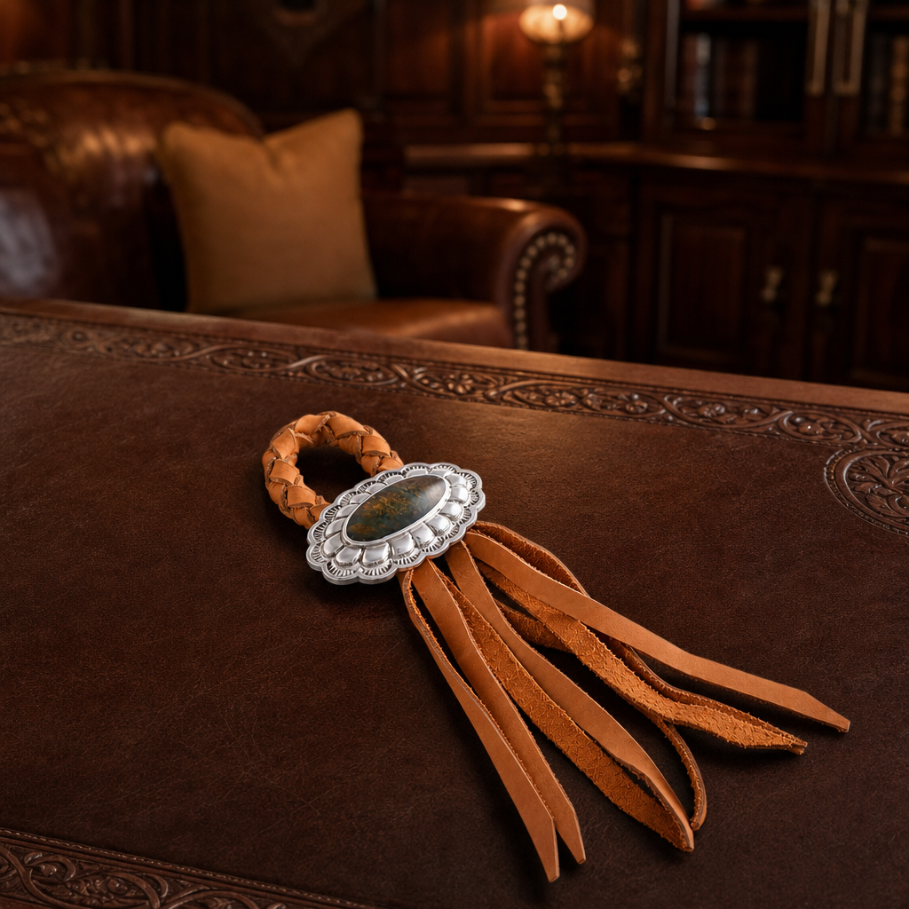 Concho Leather Napkin Ring 7