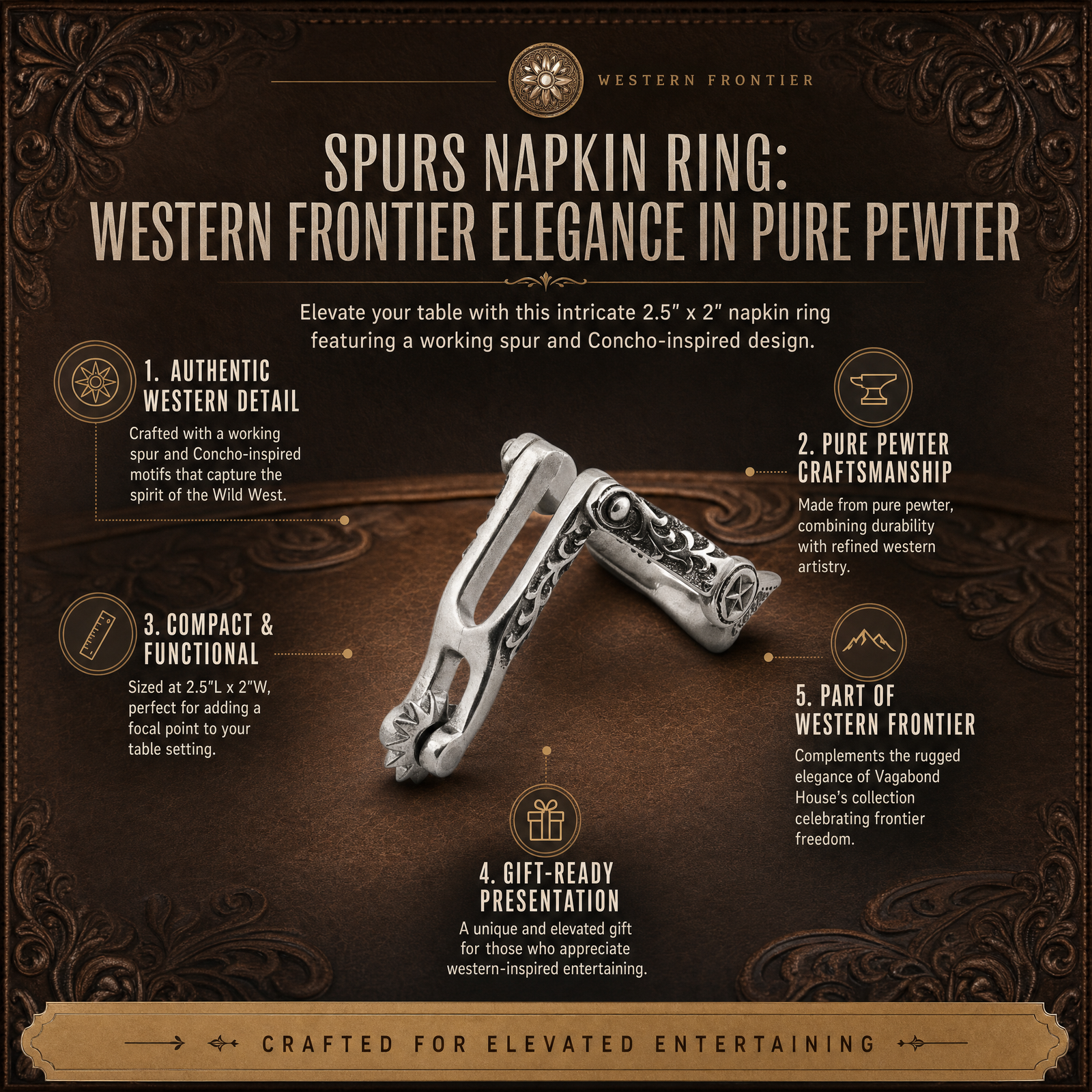 Spurs Napkin Ring 1