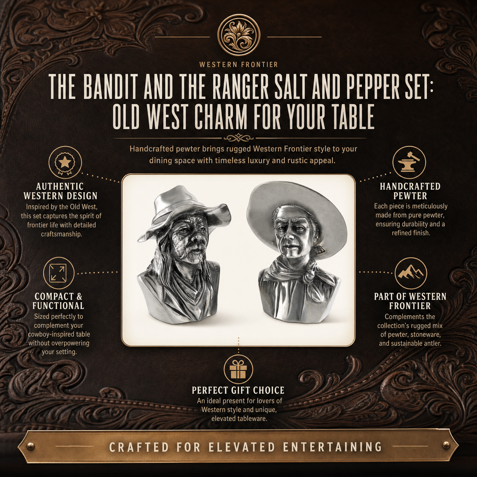 The Bandit and the Ranger Salt and Pepper Set 11