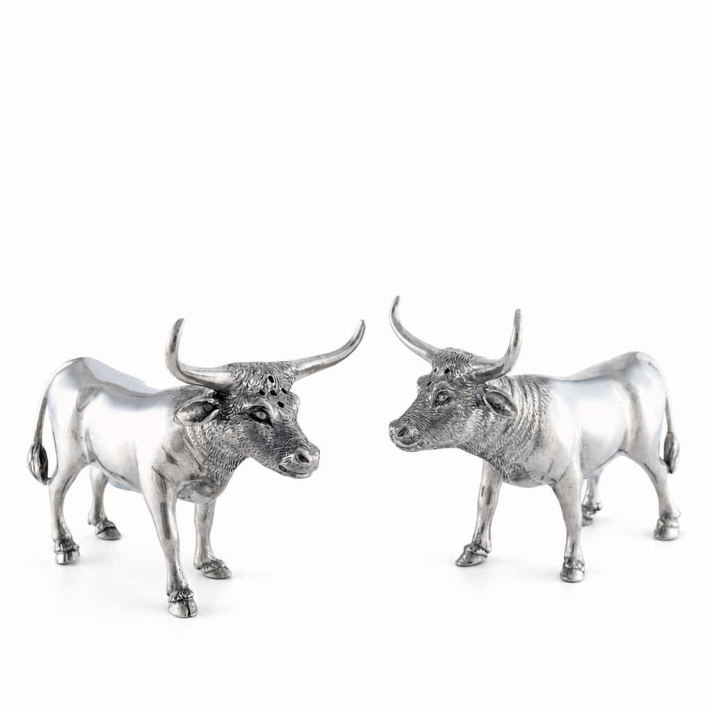 Pewter Steers Salt & Pepper Set 1