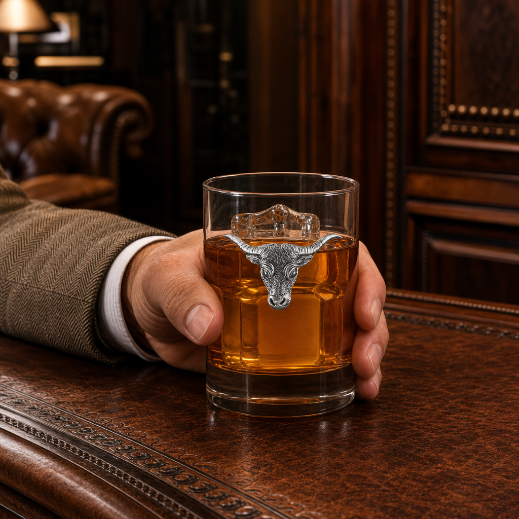 Long Horn Double Old Fashion Bar Glass 3