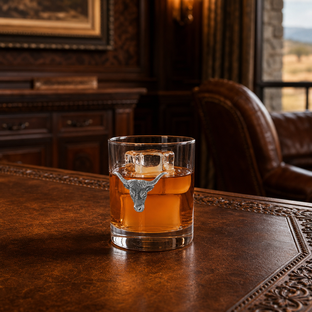 Long Horn Double Old Fashion Bar Glass 6