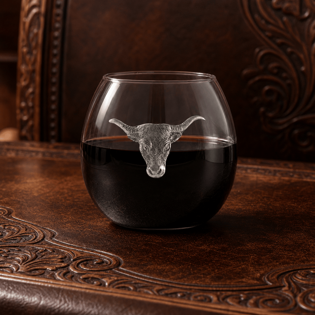 Longhorn Stemless Wine Glass 13