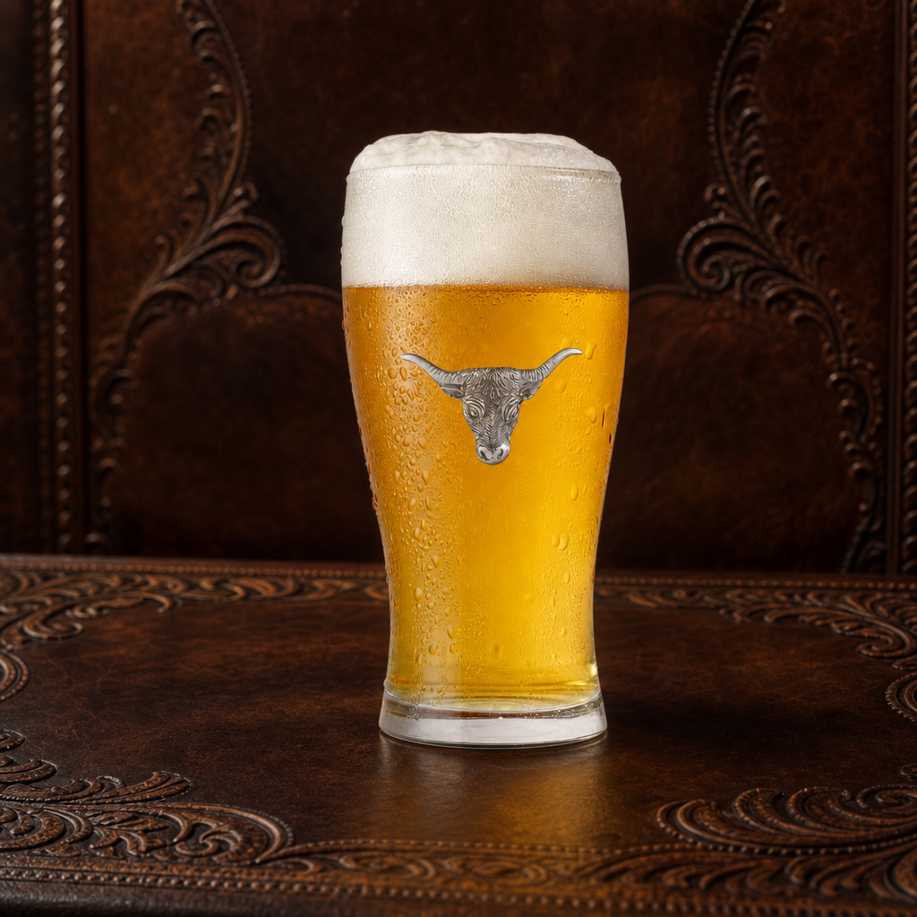 Long Horn Beer Glass 2