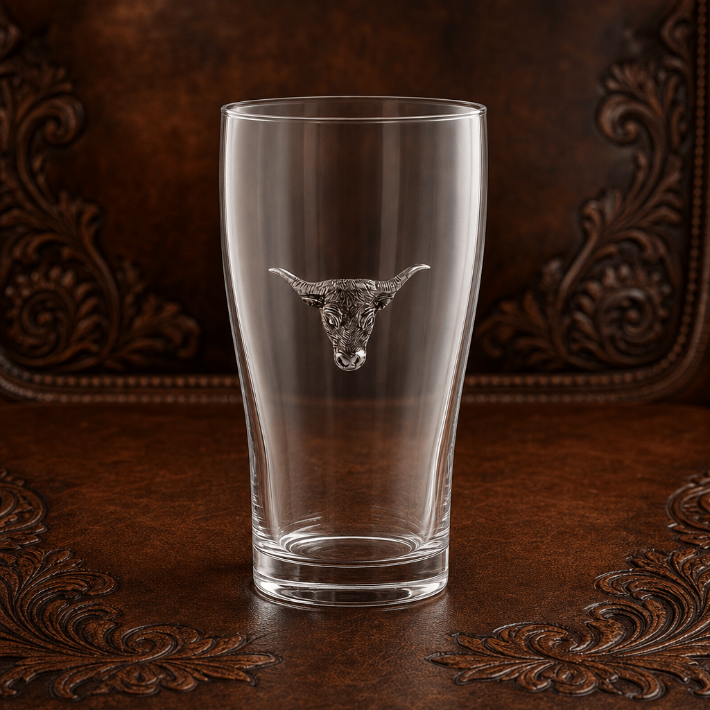 Long Horn Beer Glass 3