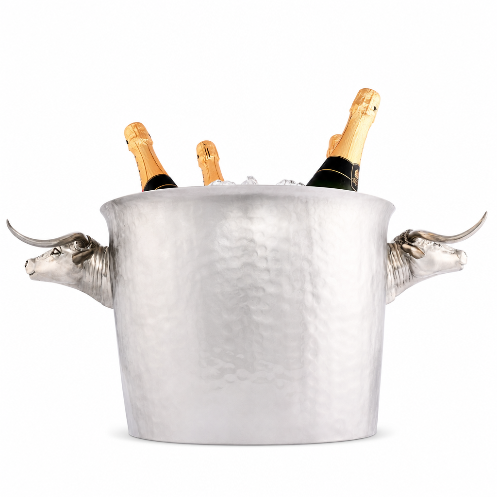 Long Horn Steer Ice Tub Punchbowl 10