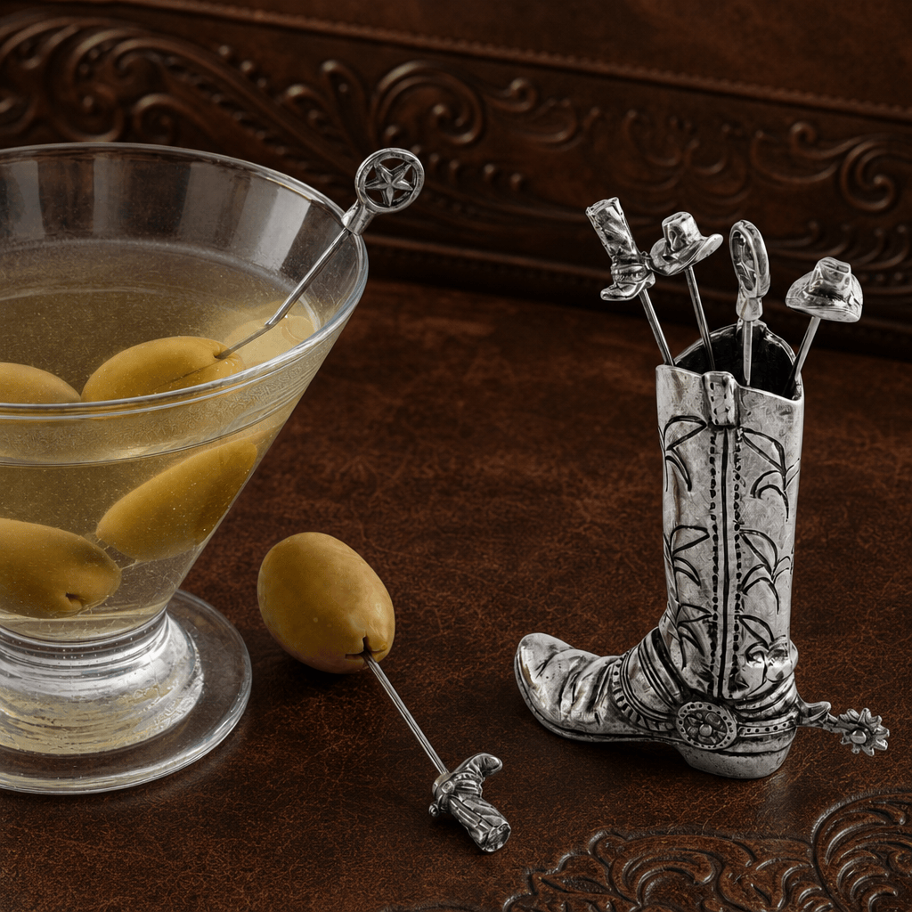 Western Boot Cheese Pick Set 5