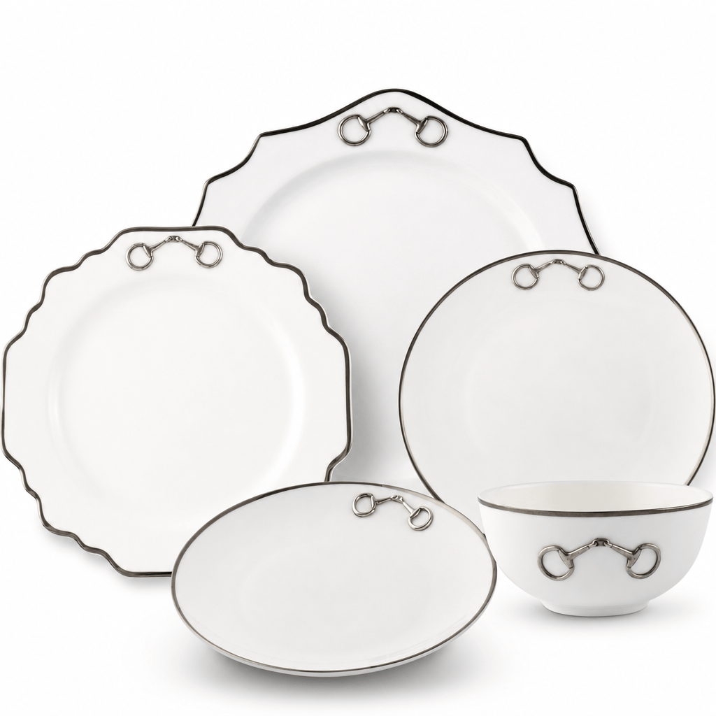 Bone China Pewter Bit Dinnerware 1