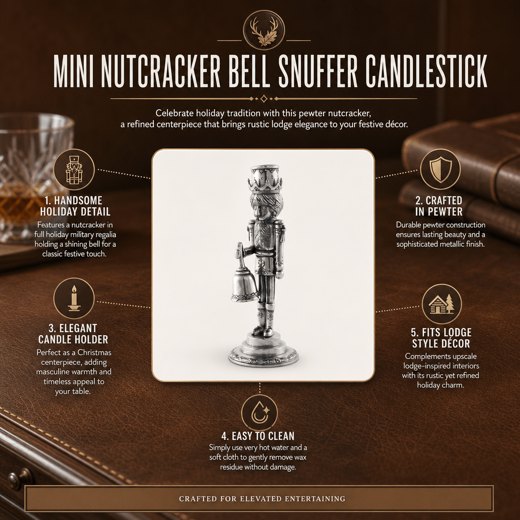 Mini Nutcracker Bell Snuffer Candlestick 12