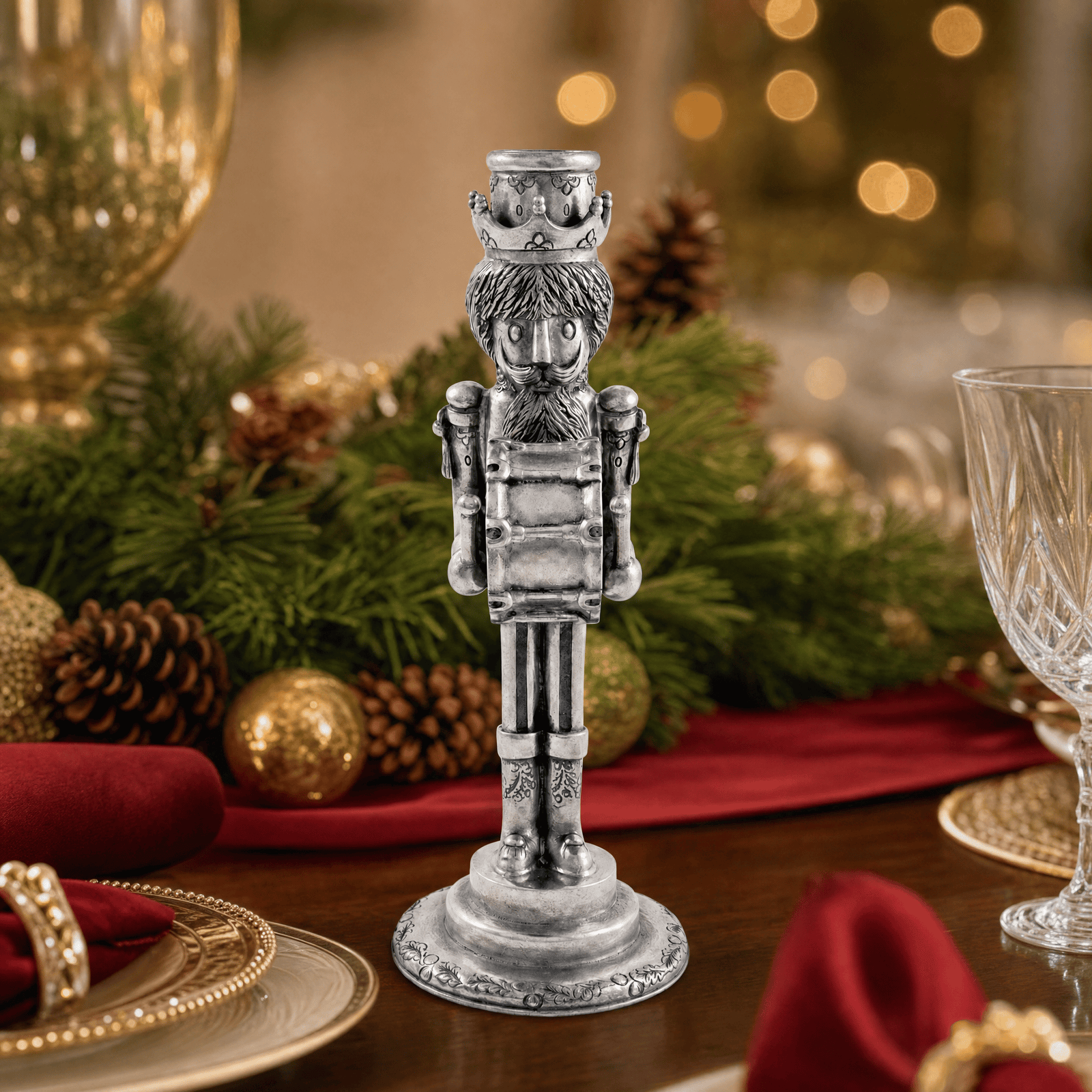 Mini Nutcracker Drummer Candlestick 5